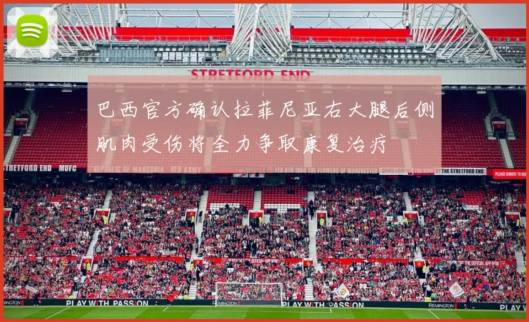 巴西官方确认拉菲尼亚右大腿后侧肌肉受伤将全力争取康复治疗